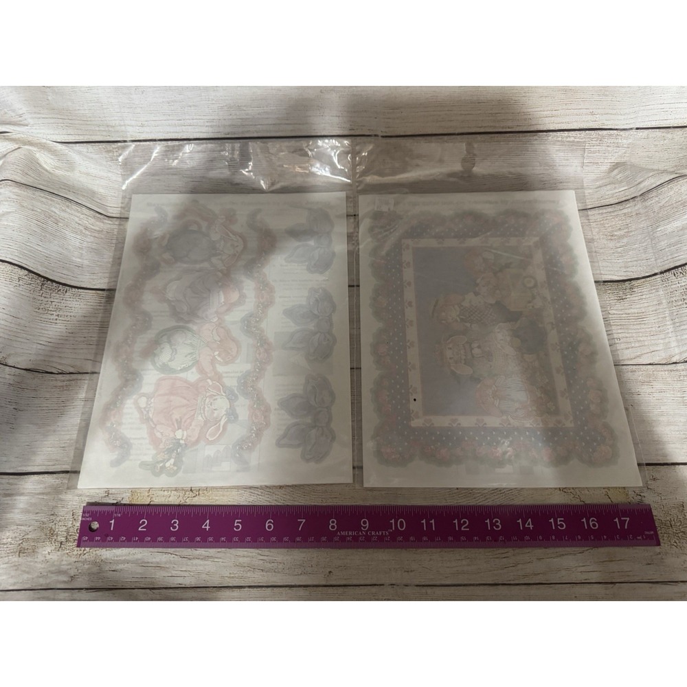 Lot of 6 NOS Maxwell Iron-On Transfers by Julie's Journey Bunny Floral Ballet H - Picture 7 of 7